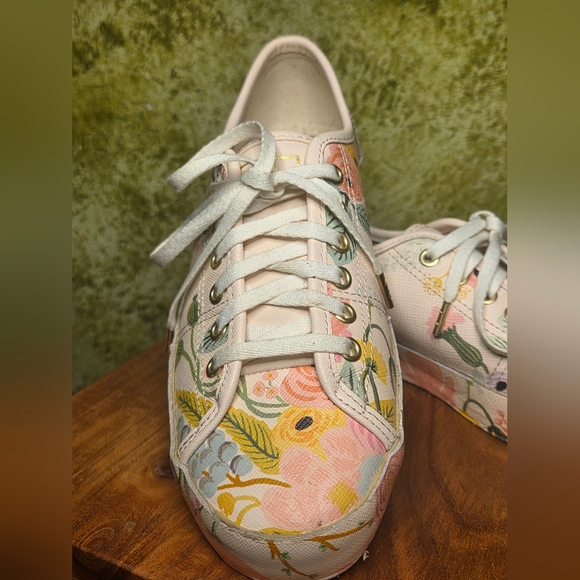 NWOT Keds x Rifle Paper Co. Kickstart Garden Party Pastel Floral Sneakers - Picture 2 of 14